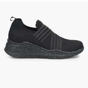 Align‎ Celestia / Nurse Mates Black Slip Resistant Knit Slip On Shoe Size…